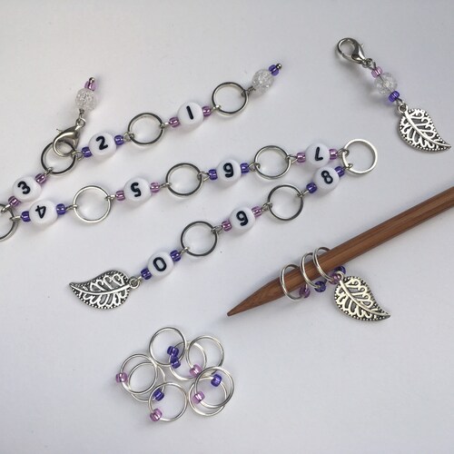 Knitting Row Counter Chain Number Stitch Markers Gift for - Etsy