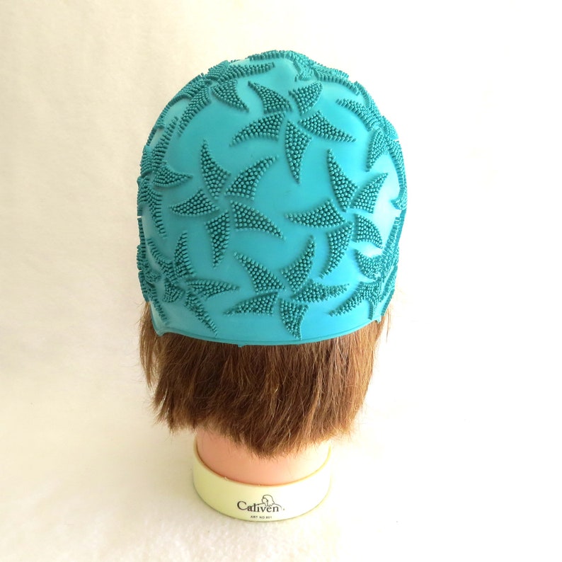 Size 48 Green Swim hat Swimming Beach rubber cap Soviet Etsy
