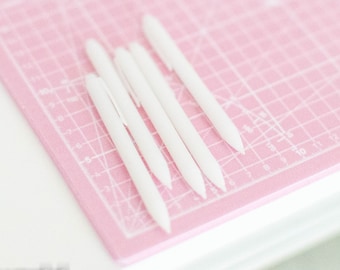 1/4, miniature unfinished 5pc pen, dollhouse craft room, miniature craft room, miniature office , dollhouse accessories