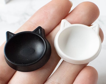 1:4 or 1/6, Miniature cat bowl, BJD cat accessories,  miniature cat bowl, miniature pet bowl, Roombox, diorama accessories