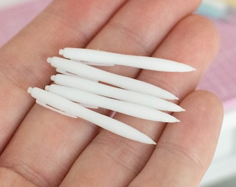 1/4, miniature unfinished 5pc pen, dollhouse craft room, miniature craft room, miniature office , dollhouse accessories