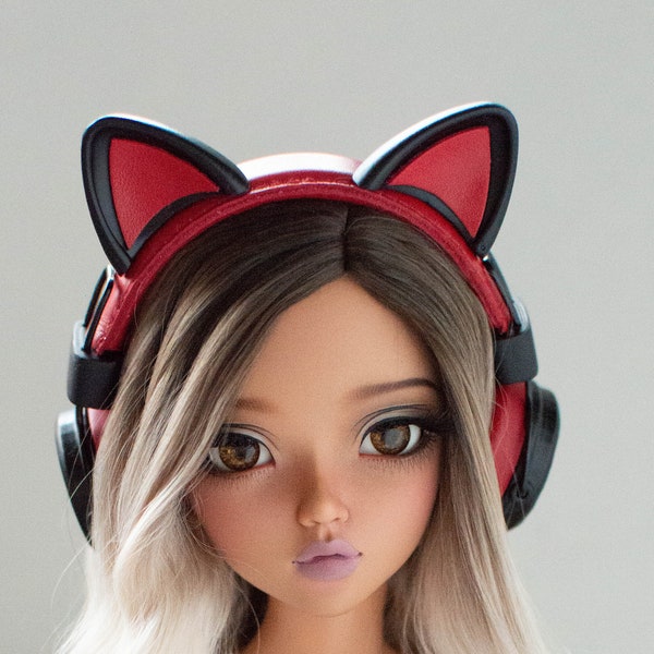 MSD miniature headphones, fit minifee and other dolls, who wear 7" wigs, msd, bjd, doll headphones, miniature headhones