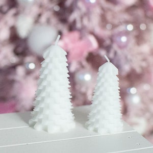 2pc bougie d’arbre miniature, bougie de noël, accessoires minifee, BJD, MSD, accessoires de maison de poupée
