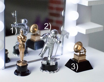Painted Metal Miniature Lady/'s Basketball Sports Trophy