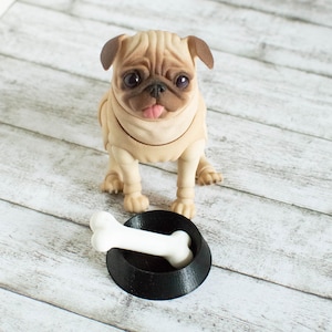 1:4 or 1/6, Miniature dog bowl, BJD dog, doll accessories,  Roombox, diorama accessories