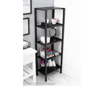 1:4 miniature cabinet , miniature bookshelf, miniature shelf, dollhouse shelf, 1/4, MSD, minifee, BJD,  Roombox, diorama dollhouse