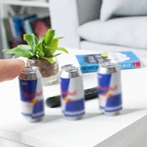 1:4, 1 pc miniature energy drink can, MSD, doll drink, bjd drink, bjd beverage, miniature can,  bjd
