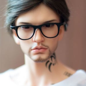 Iplehouse Fid small nerd glasses, msd sunglasses, fid glasses,  bjd man, BJD , MSD ,  doll eyeglasses  , doll eyewear , custom doll