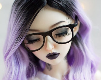 1:4, Minifee glasses, geek,  BJD , MSD , MNF ,  doll eyeglasses  *Nerd* , doll eyewear , custom doll