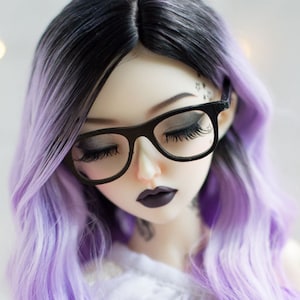 1:4, Minifee glasses, geek,  BJD , MSD , MNF ,  doll eyeglasses  *Nerd* , doll eyewear , custom doll