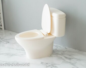 diy miniature dollhouse toilet