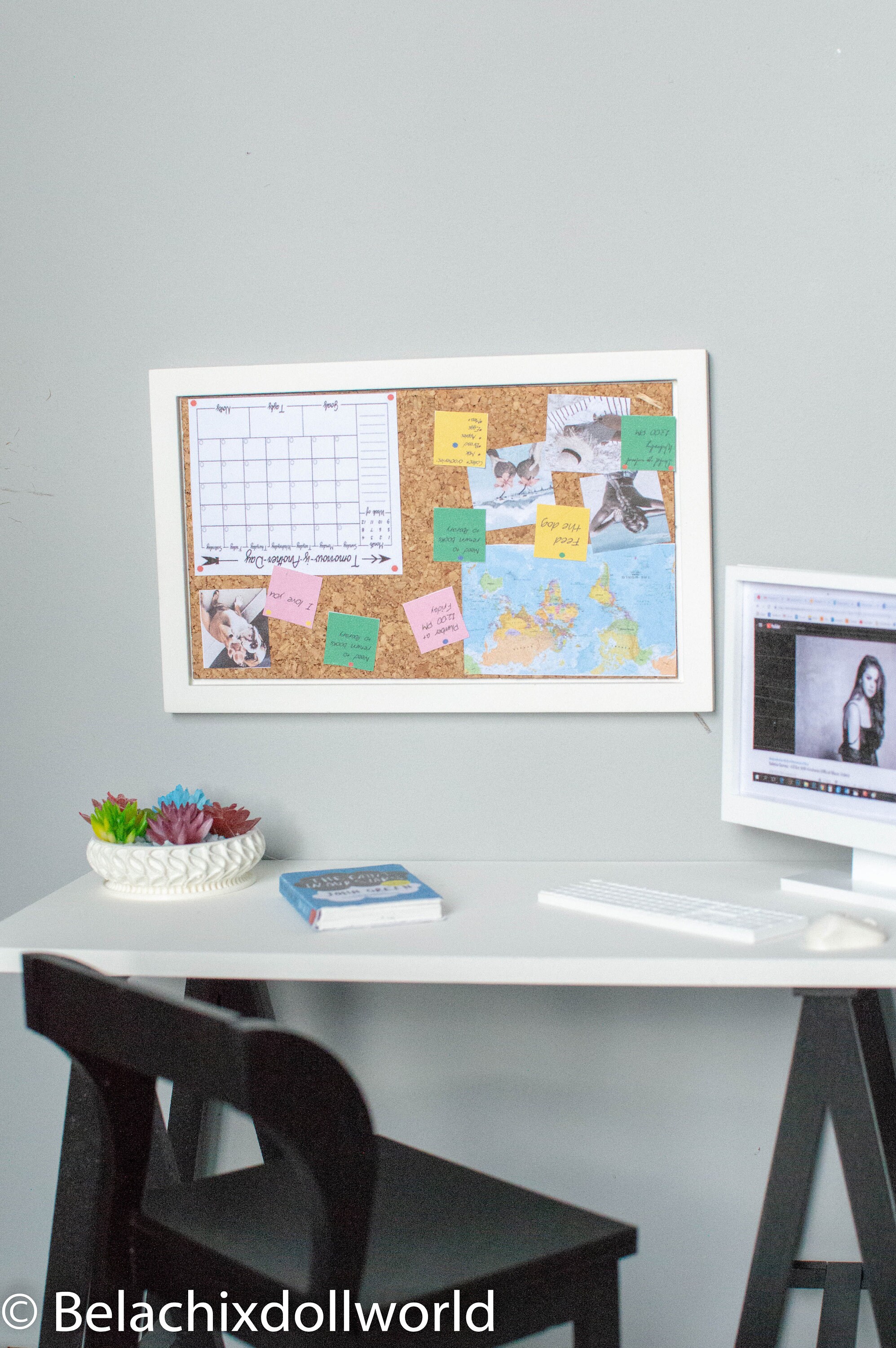 Miniature Bulletin Board Miniature Memory Board Dollhouse Etsy