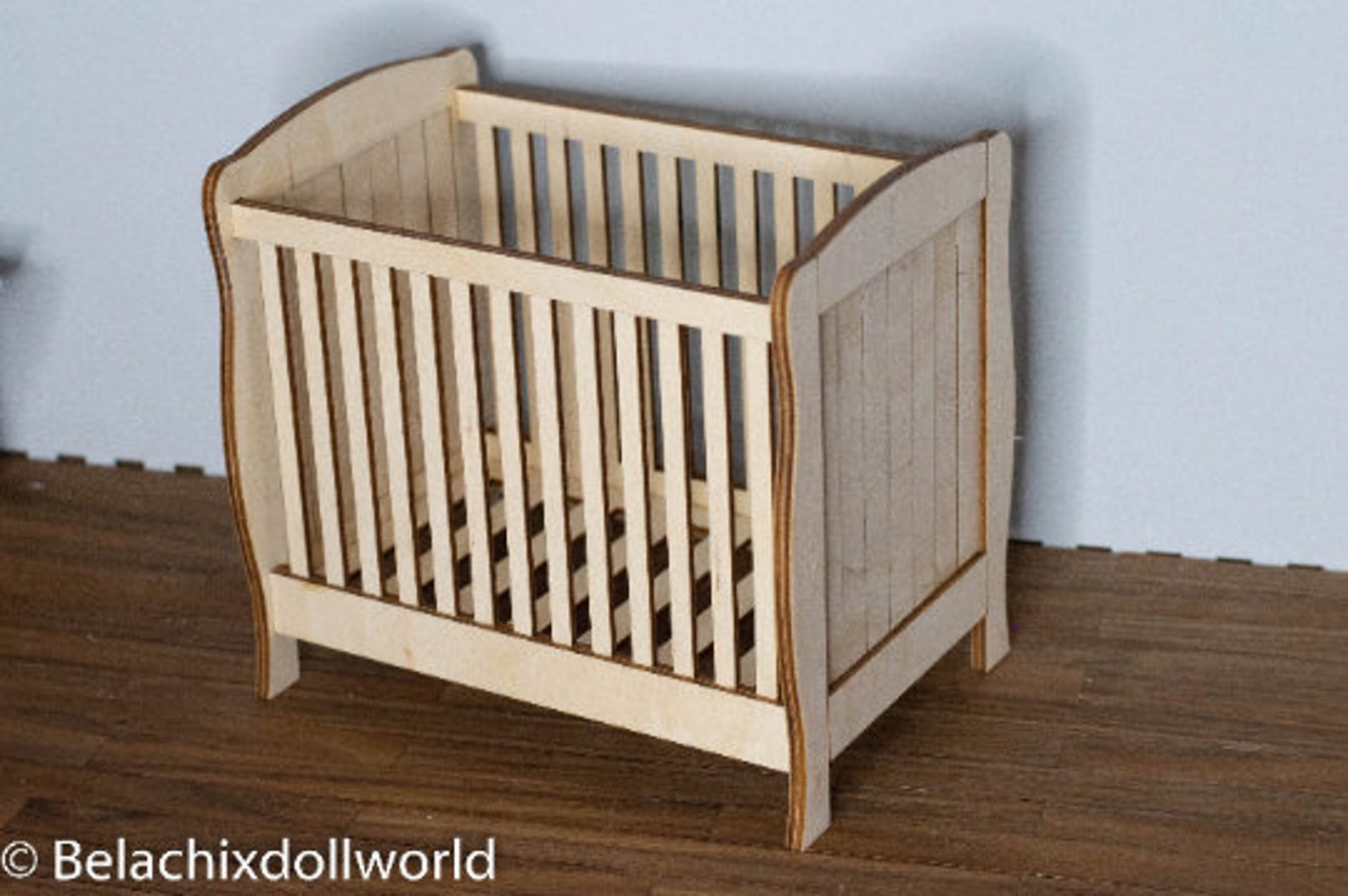 Miniature Baby Bed 1/4 or 1/6 Miniature Crib Miniature Etsy