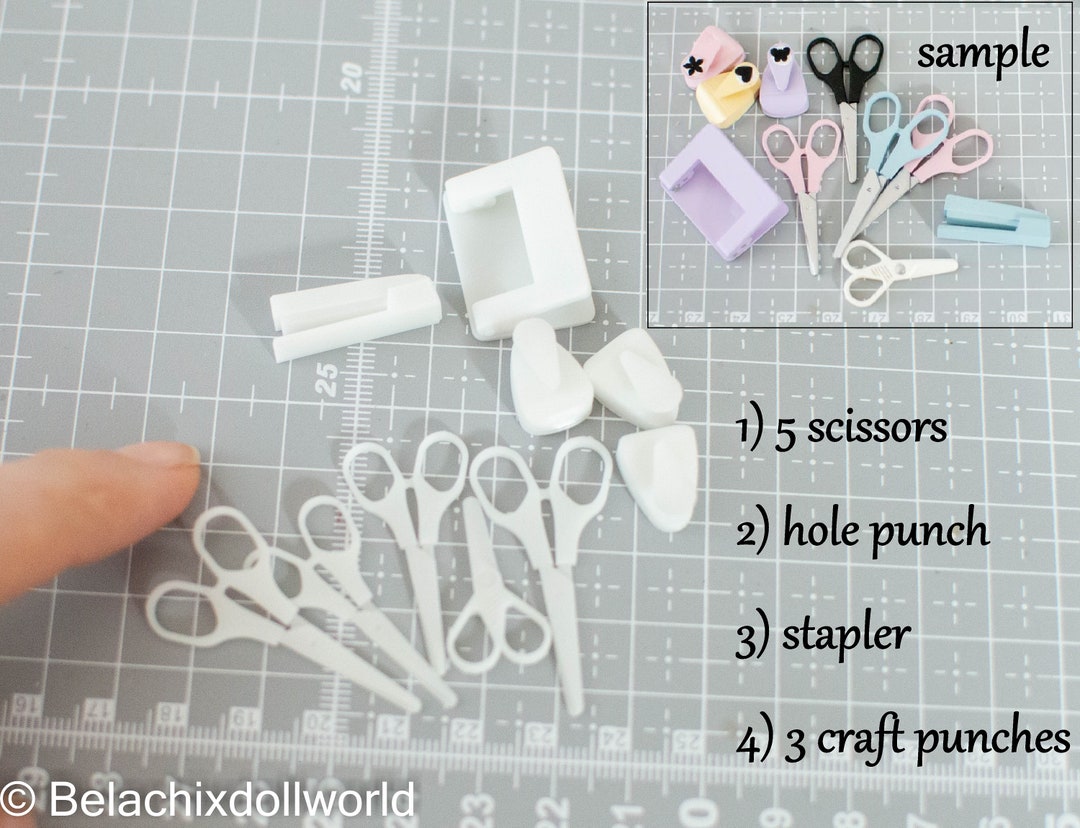 1/4, Miniature Unfinished Craft Room Lot, Dollhouse Craft Room