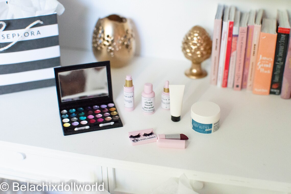 1/4 or 1/6 miniature make up set dollhouse make up doll make Etsy