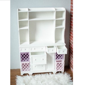miniature cabinet, shabby cabinet, 1/4 , miniature baby, dollhouse cabinet, BJD