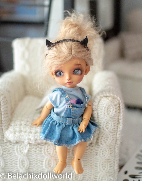 Yosd headband,  yosd accessories, lati yellow headband, devil design, doll headband,  BJD , yosd , doll accessories, custom doll