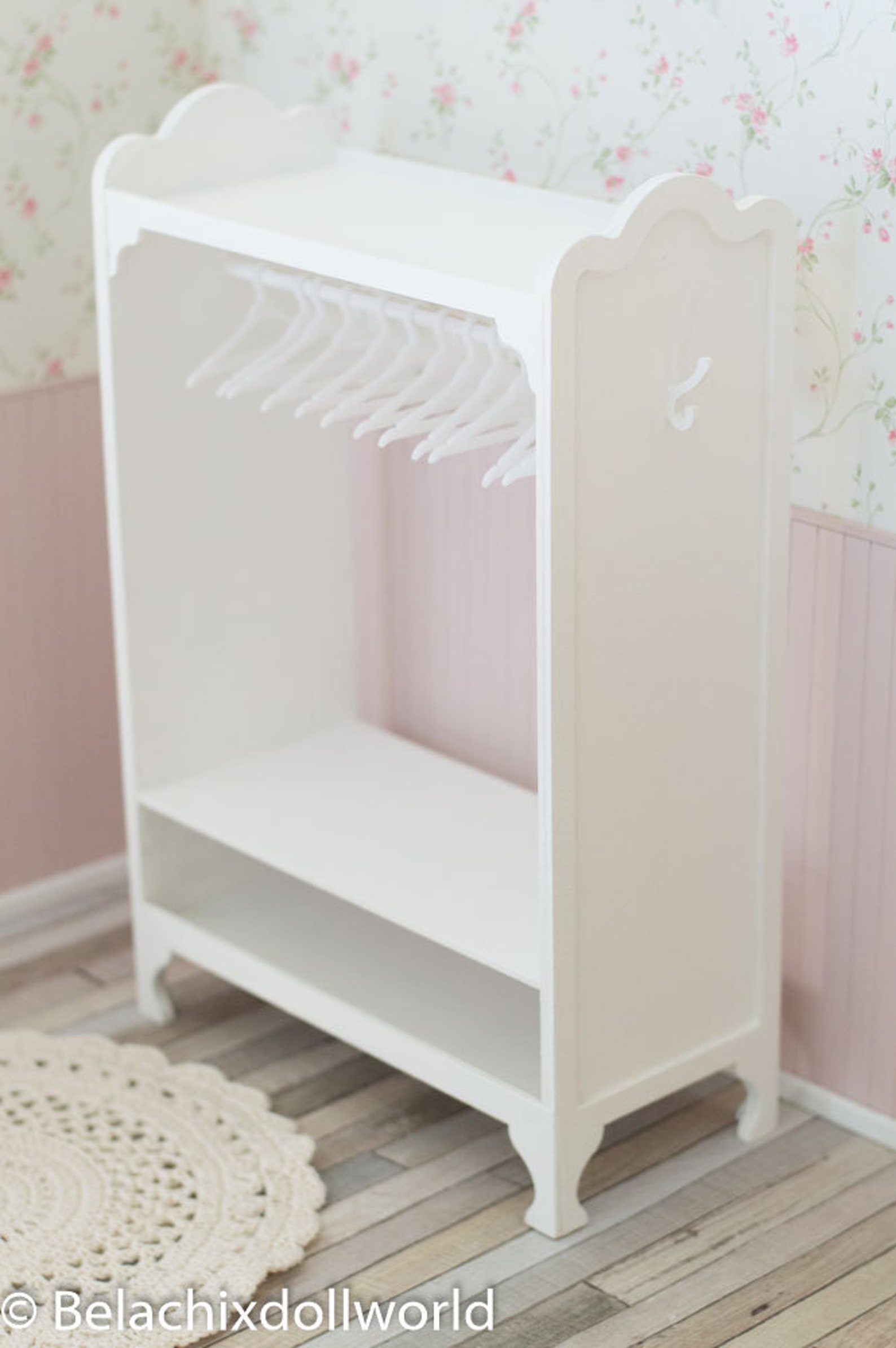 14 Doll clothing rack doll wardrobe 20 hangers BJD MSD Etsy