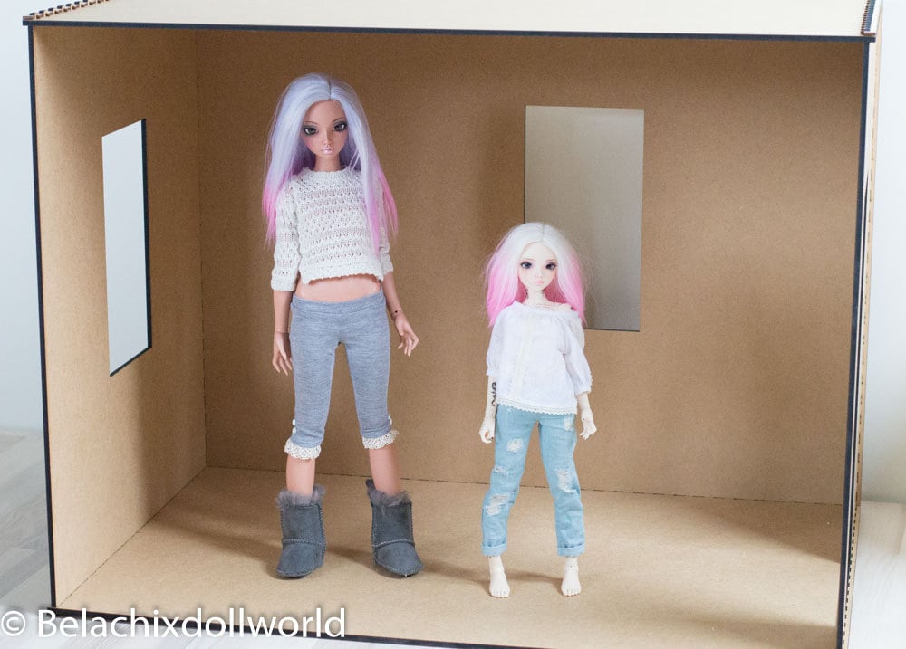 置き型 ドールハウス壁と床  (リクエスト品) 1/10スケール和風ドールハウス縁側赤の土壁 | kkcompany