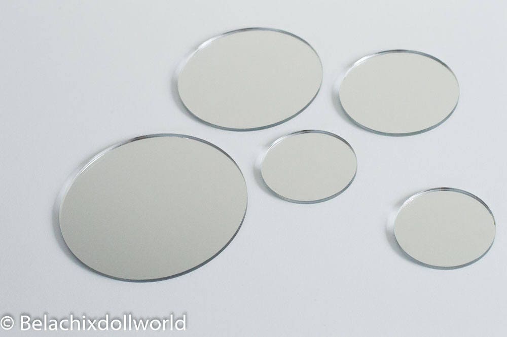 Miniature Mirror no Frame Custom Size Dollhouse Etsy