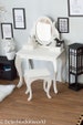 Miniature make up table, miniature dressing table, dollhouse dressing table, BJD, MSD, doll furniture, diorama, roombox, dollhouse