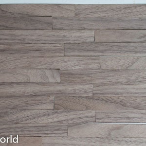 Dollhouse floor, 10pc 2cm x 20cm, 1/4 or 1/6 scale, WALNUT, dollhouse wood floor, miniature dollhouse wood flooring, veneer