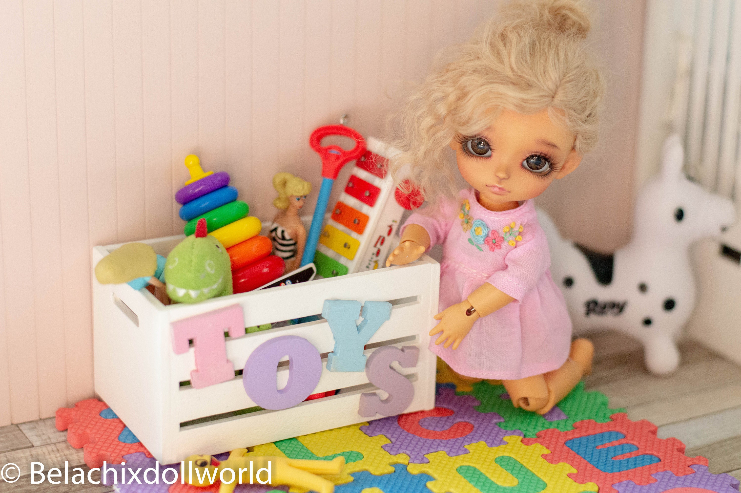 Miniature Empty Dollhouse Toy Box Toy Chest Miniature Etsy