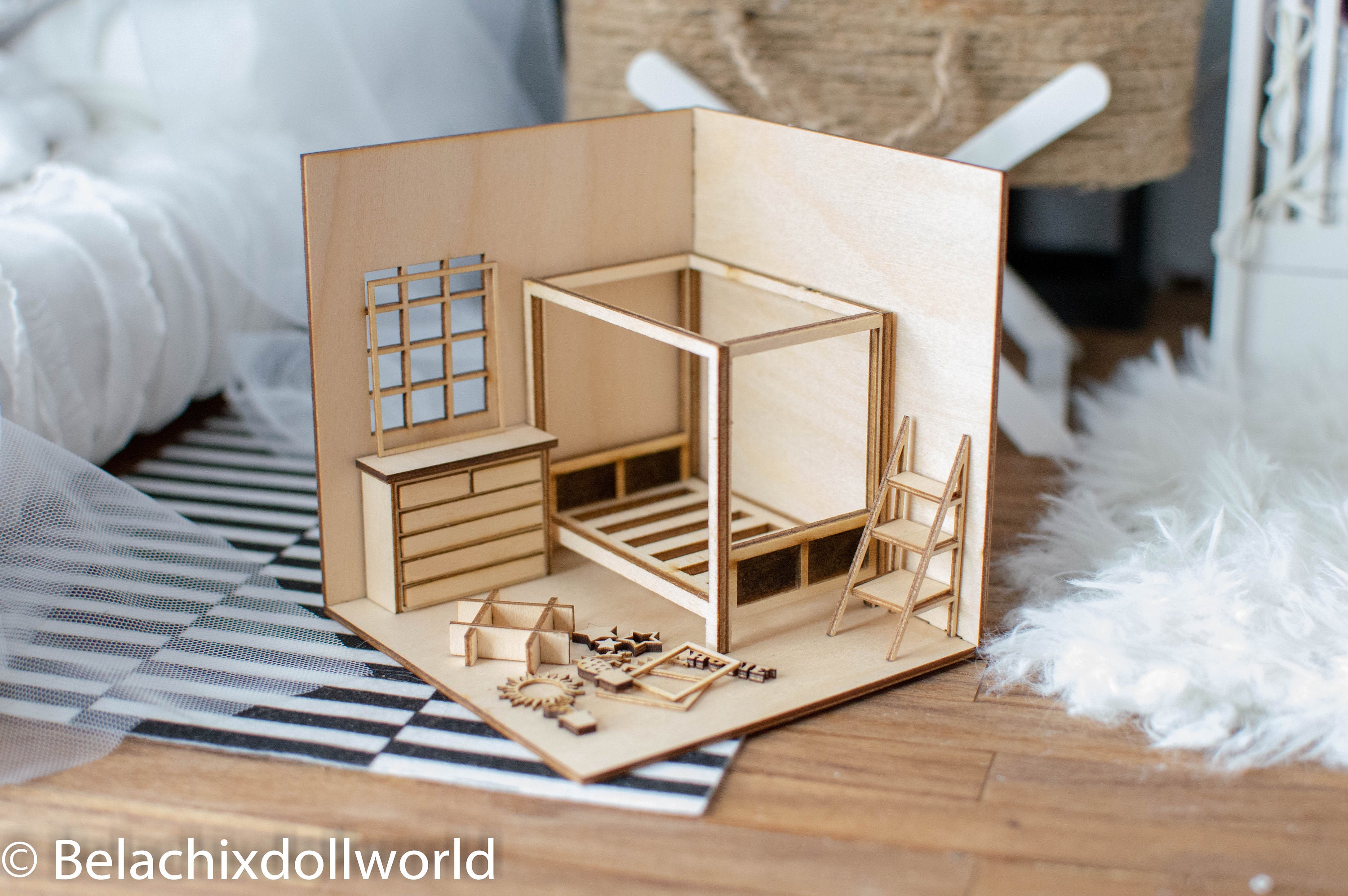 Micro Roombox KIT Micro Dollhouse Micro Doll Furniture | Etsy