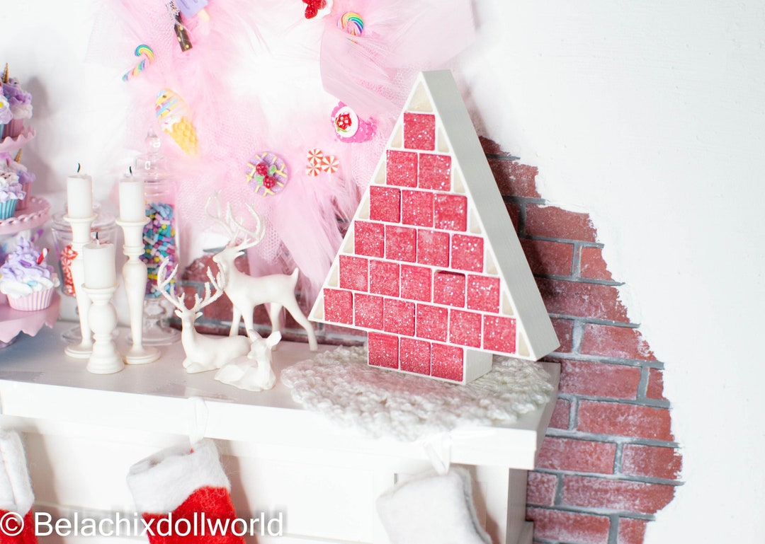 1/4 Miniature Advent Calendar, Miniature Christmas Decoration