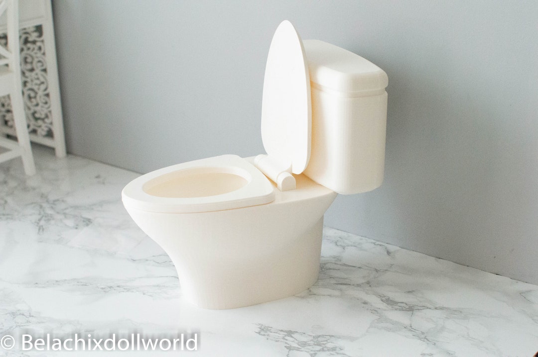 14 Miniature Toilet, DIY Bathroom, Dollhouse Toilet, Dollhouse