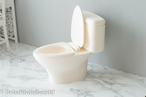 Diy miniature sales dollhouse toilet