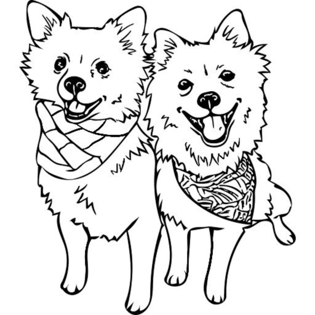 CUSTOM Multiple Pet Modern Portrait Boho Digital Pet Portrait