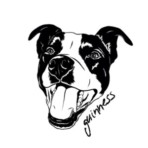 CUSTOM Headshot Modern Pet Portrait | Boho Digital Pet Portrait | Personalized Pet Portrait | Minimalist Pet Art | Black White