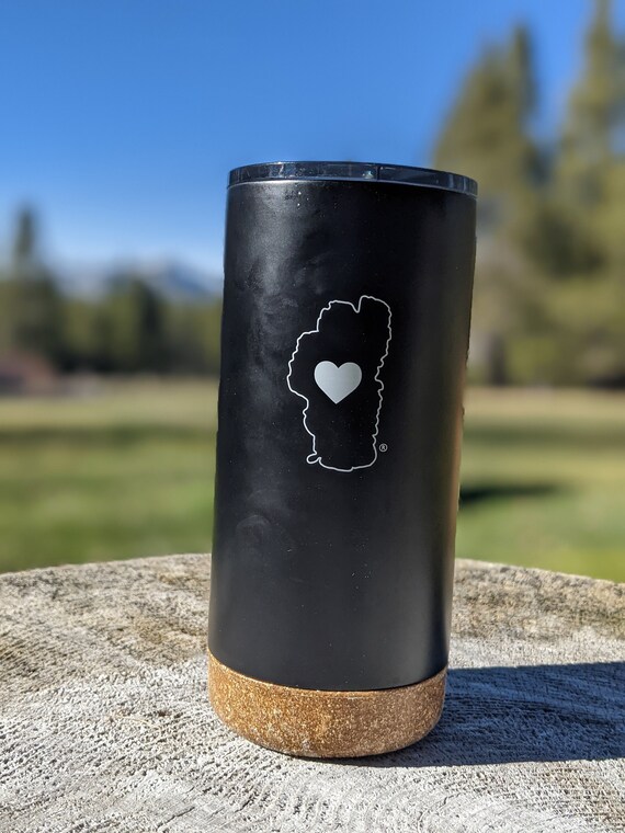 Stainless Steel Travel Mug - Cork Bottom - 16oz - Etsy