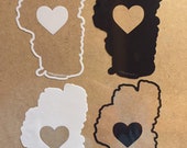 Lovin Lake Tahoe Sticker - Black & White designs - 3"