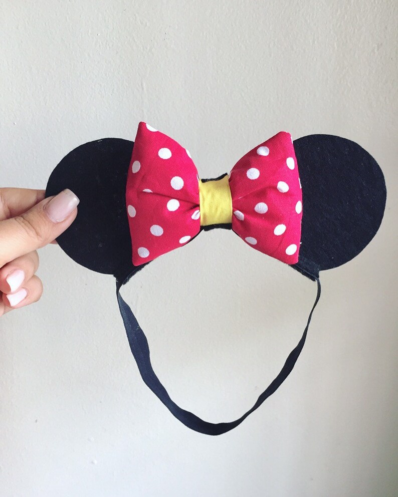 Orejas Minnie diadema Minnie Mouse orejas inspiradas en Etsy