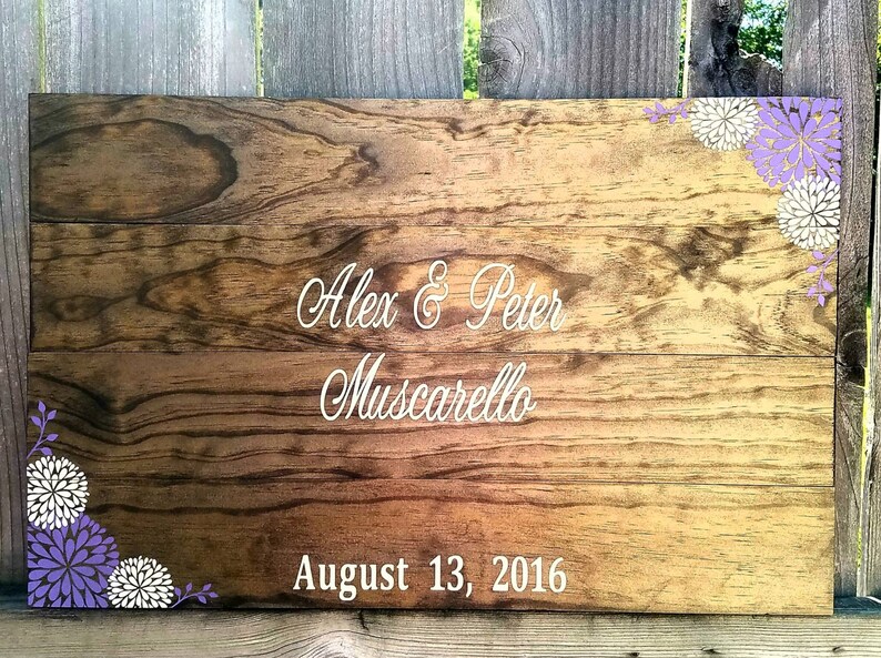 Rustic Guest Book Wedding Guest Book Rustic Wedding Etsy