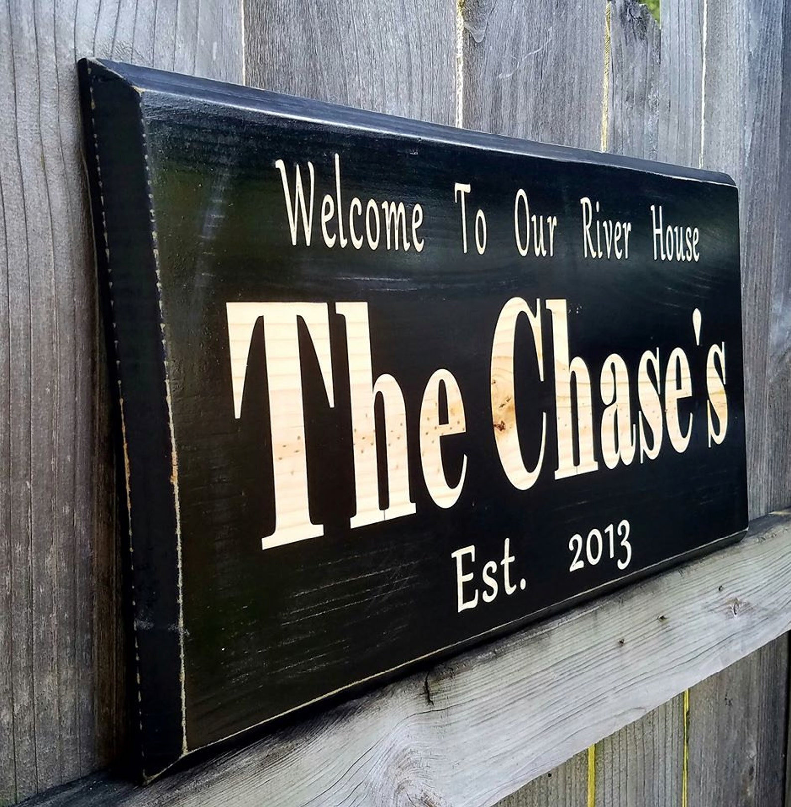 Outdoor Name Sign Outdoor Plaques Personalized Lake House Etsy