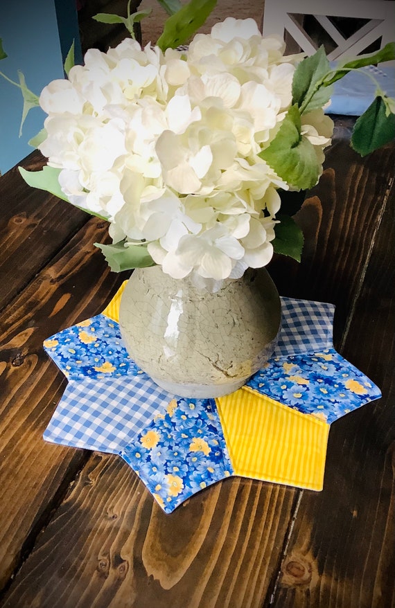 Fabric Table Centerpiece Table Decor Spring Centerpiece Etsy