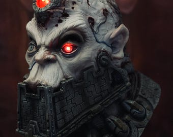 Unique Alien Full Mask- Latex “Saturn” 2.0 Lights up
