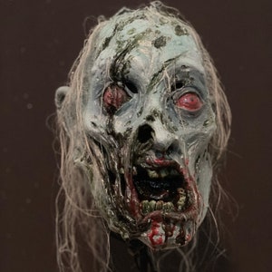 Decaying Zombie full latex mask