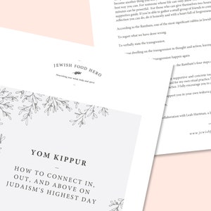 Yom Kippur Therapeutic Writing Exercise: Jewish Ritual Guide