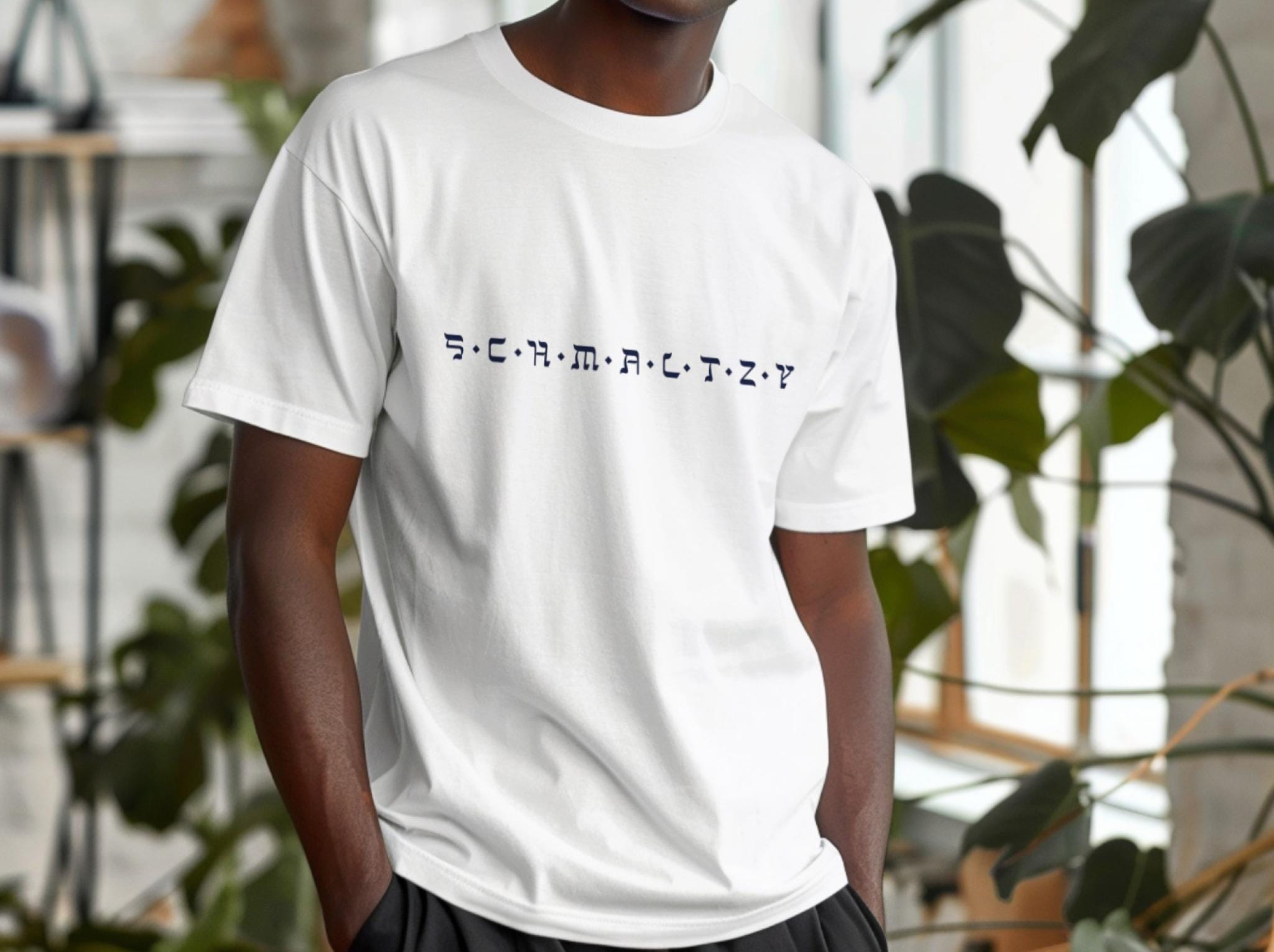 Schmaltzy Yiddish T-Shirt | Premium 100% Cotton Slogan Shirt | Vibrant Colors, Relaxed Fit