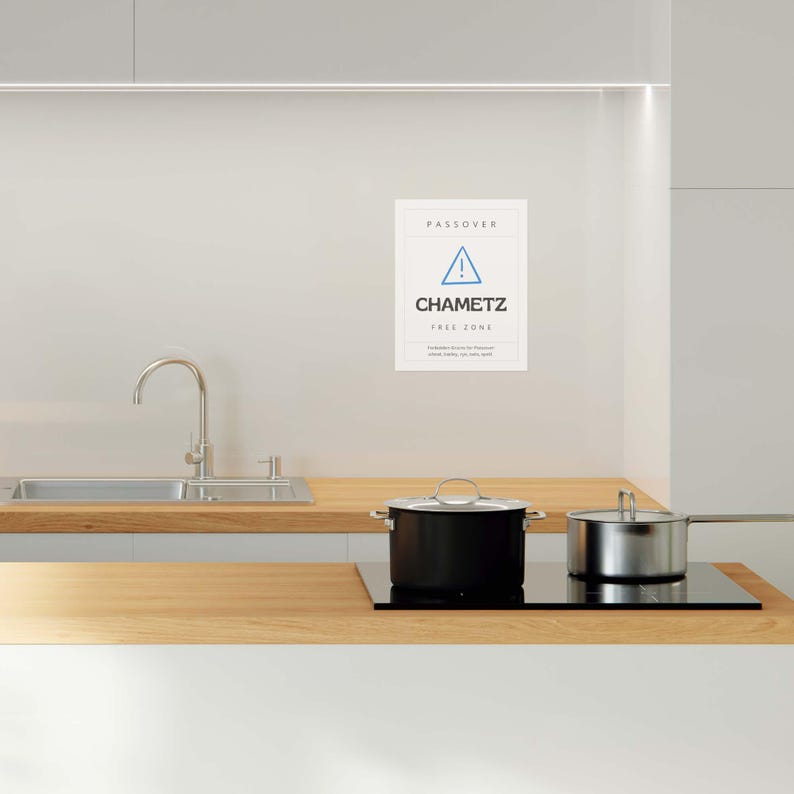 Chametz-free Zone Passover Kitchen Sign – Pesach Printable PDF - Etsy