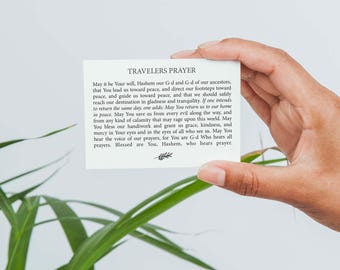 Jewish Traveler’s Prayer Cards