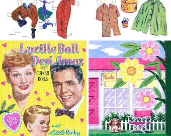 lucille ball paper dolls