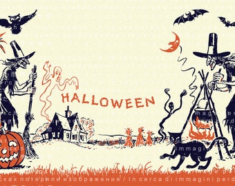 Khám phá những hình nền kỹ thuật số phù thủy Halloween để truyền cảm hứng cho bất kỳ ai lạc vào những cảnh tượng ma quái của mùa lễ hội này! (Translation: Explore Halloween witches scene digital backgrounds to inspire anyone lost in the spooky imagery of this festival season!)