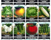 16 Fab Vintage SEED PACKETS. Art Deco LABELS Vegetables Seeds Collage Sheet. Seed Labels Digital Download.