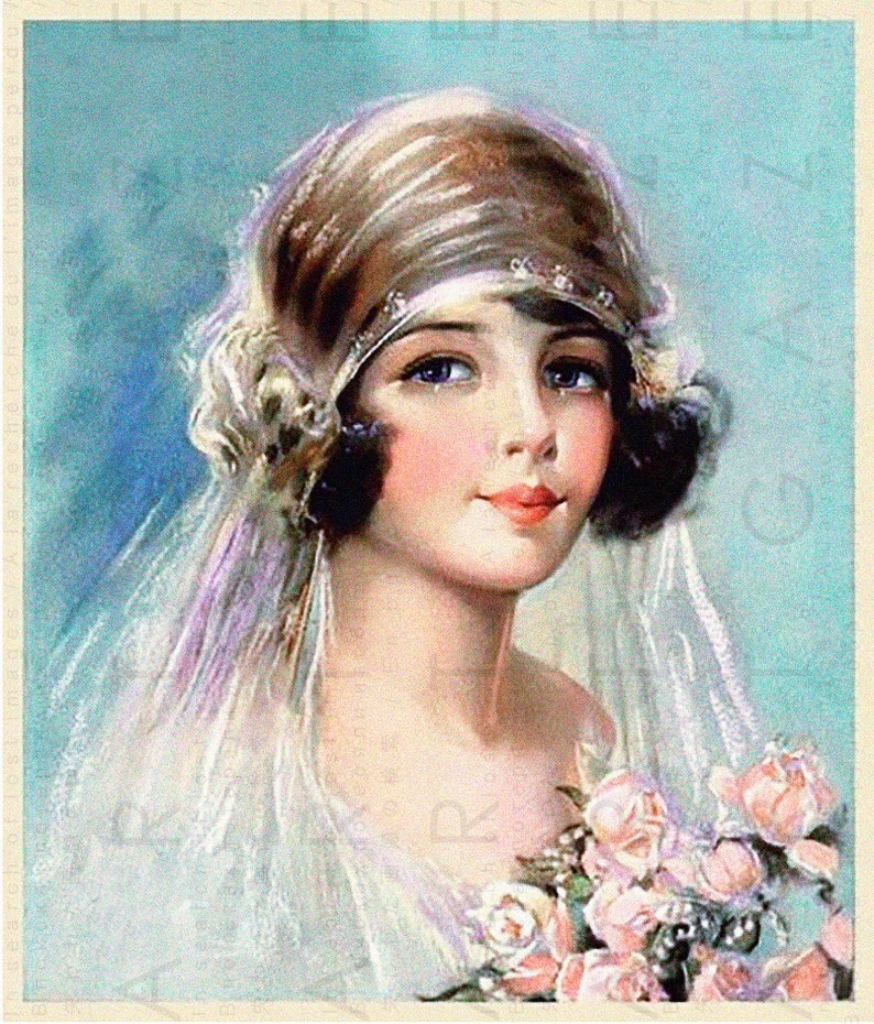 A Gorgeous 1920s BRIDE Printable Art. Art DECO WEDDING Print. - Etsy