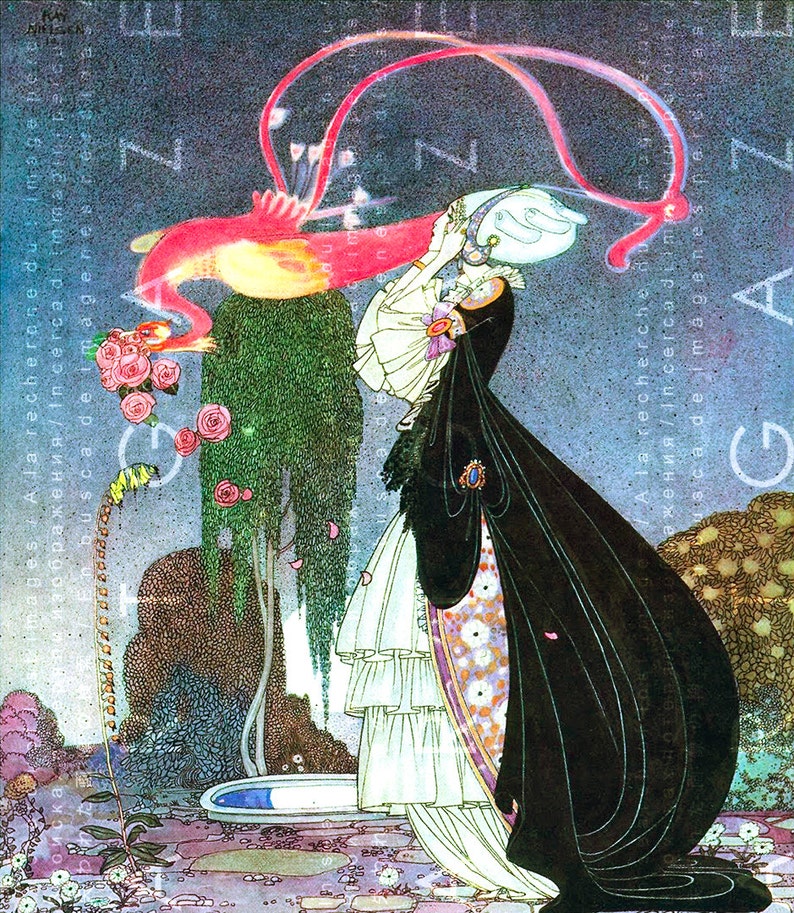 Vintage Illustration By KAY NIELSEN. Art Deco Fairy Tale Print | Etsy
